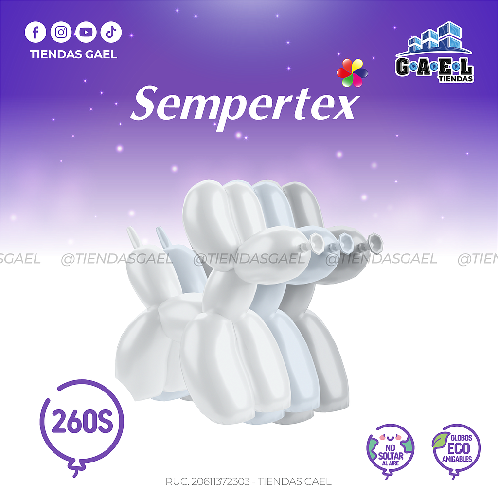 Globos Satin Sempertex 260S X 50 Und