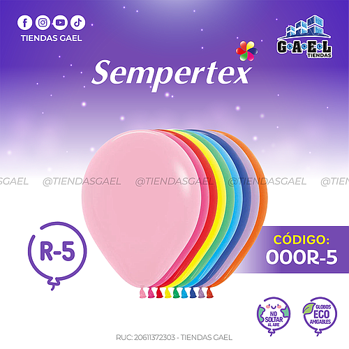 Globos Fashion Sempertex R-5 X 50 Und