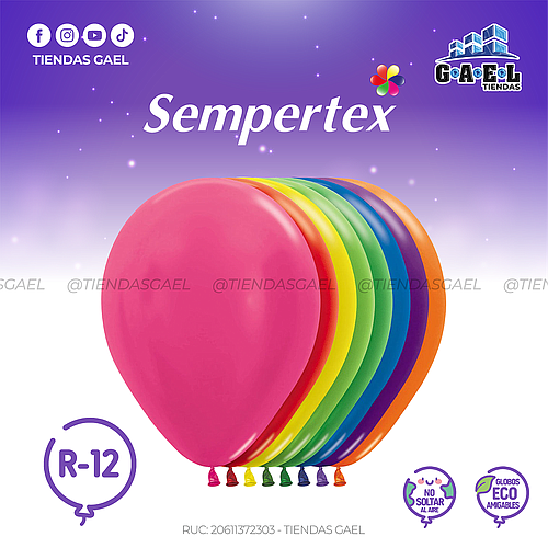 Globos Metallic Sempertex R-12 X 50 Und