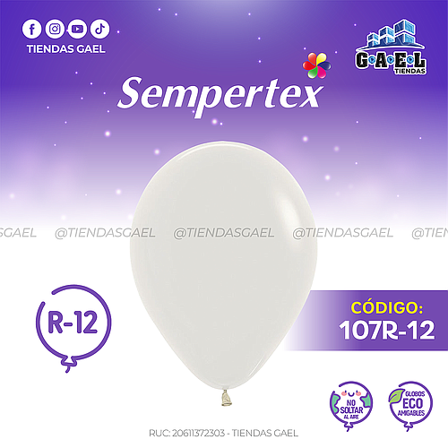 Globos Pastel Dusk Sempertex R-12 X 50 Und