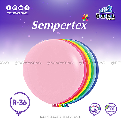 Globos Fashion Sempertex R-36 X 1 Und