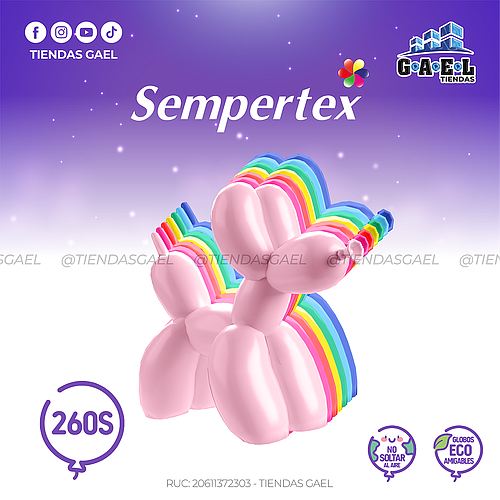 Globos Fashion Sempertex 260S X 50 Und