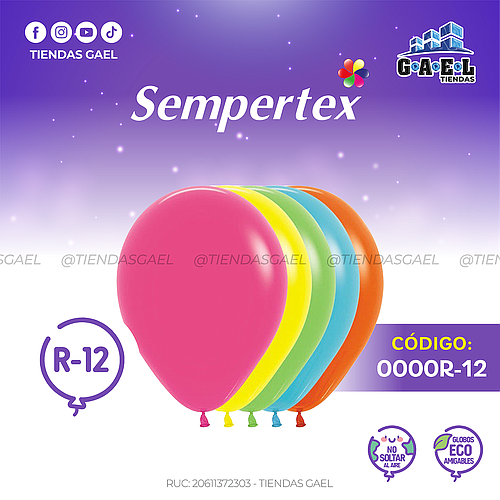 Globos Fashion Sempertex R-12 X 50 Und